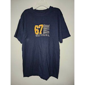 West Virginia Mountaineers NCAA Football ProEdge T-Shirt Blue Sz Mens Medium WVU
